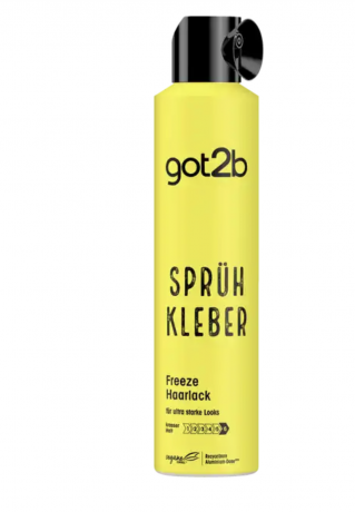 got2b Haarspray Spruhkleber 300ml, Лак для волос ультрасильной фиксации до 72 часов, без склеивания и пересушивания, стойкий эффект до следующего мытья 300мл