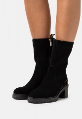 Tommy Hilfiger OUTDOOR MID HEEL BOOT Classic ankle boots black OUTDOOR MID HEEL BOOT Классические ботильоны черный