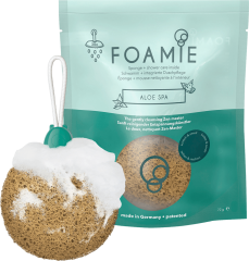 Foamie Schwamm mit Duschpflege Aloe Spa Губка для ванной Алоэ СПА, 1 шт.
