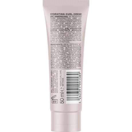 Bali Curls Hydrating Curl Cream 50ml, Крем для локонов, увлажнение и формирование, масло ши и кокос, дорожный размер, 50 мл