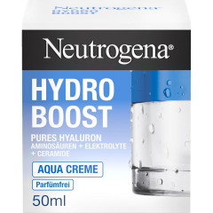 Neutrogena Hydro Boost Aqua Creme, 50 ml, Neutrogena Hydro Boost Aqua Creme Насыщенный крем с гиалуроновой кислотой и церамидами для сухой кожи, без отдушки, 50 мл