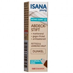 ISANA Young Active Clear Abdeckstift Укрыватель dunkel тёмный 4 г
