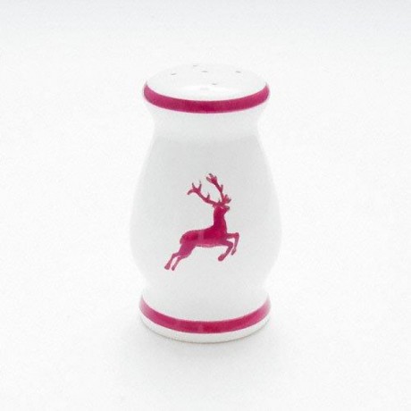 Gmundner Keramik Gmundner Keramik Bordeauxroter Hirsch Salzstreuer bauchig h: 8,5 cm Gmundner Ceramics Солонка из бордоского красного оленя луковичная высота: 8,5 см