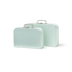 Kids Concept Kinderkoffer 2er-Set mint Spielkoffer Набор детских чемоданов из 2 игрушечных чемоданов мятного цвета
