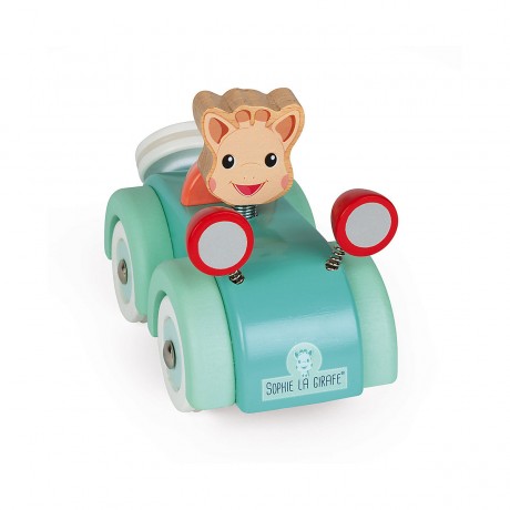 Janod Sophie La Girafe Greifling-Auto Sophie La Girafe сжимает машину
