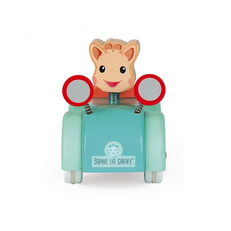 Janod Sophie La Girafe Greifling-Auto Sophie La Girafe сжимает машину
