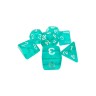 dice4friends 7-teiliges RPG Wurfelset Transparent: Ice mint Набор игральных костей RPG из 7 предметов Прозрачный: Ледяная мята