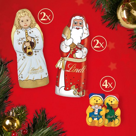 Lindt Parchen Adventskalender Линдт Адвент Календарь 2025 двойной, 2шт x 252г, 48 сладких сюрпризов