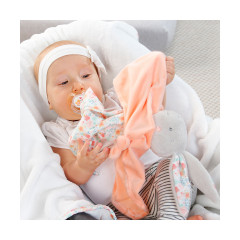 Fehn Schmusetuch Hase Deluxe mit Schnullerhalter Одеяло кролик делюкс с держателем для соски