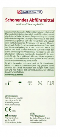 Altapharma Schonendes 250ml, Мягкое слабительное для детей и взрослых, 250мл