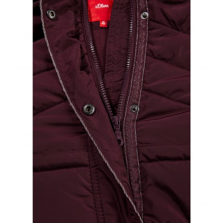 s.Oliver Wattierte Jacke mit Kunstfellkragen Outdoorjacken Стеганая куртка с воротником из искусственного меха Уличные куртки