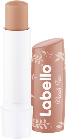 Labello Bridgerton Peach Tea, Бальзам для губ с маслом ши и витамином E для питания и мягкости, аромат персика, лимитированная серия, 4,8 г