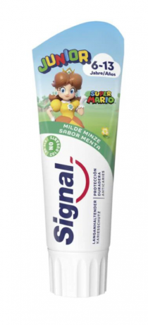 Signal Junior Zahnpasta 6-13 jahre, Зубная паста со вкусом нежной мяты для детей 6-13 лет, 75 мл