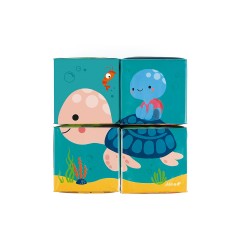 Janod Badespielzeug Motiv-Wurfel Игрушка для ванной в виде куба