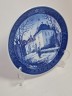 Royal Copenhagen Декоративная тарелка "Зимний дом", фарфор, 18см, Дания, 1975г