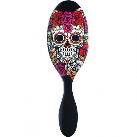 Wet Brush (Вет Браш) Массажная расчёска для волос Sugar Skull Red Rose, 1 шт.