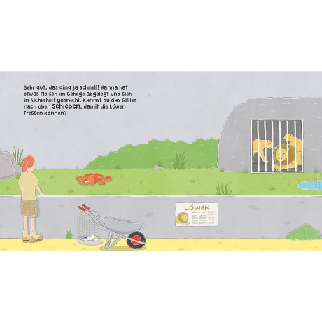 Loewe Verlag Was machen wir im Zoo? Что мы делаем в зоопарке?