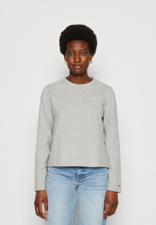 Tommy Hilfiger MINI LOGO Long sleeved top light grey MINI LOGO Топ с длинными рукавами светло-серый