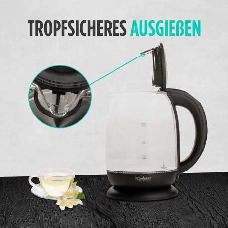 ROSMARINO ROSMARINO Wasserkocher Wasserkocher, Teekocher 5 Temperatureinstellungen 7 Tassen (1,7 l), 2200,00 W ROSMARINO чайник чайник, заварник 5 температурных режимов 7 чашек (1,7 л), 2200,00 Вт