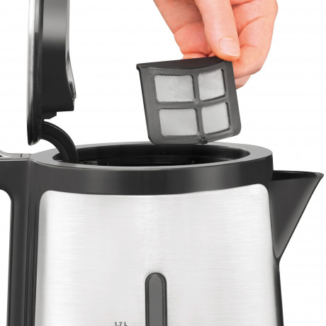 Krups Krups Wasserkocher BW442D Control Line, 1,7 l, 2400 W, 2 Wasserstandsanzeigen, Wasserfilter herausnehmbar, Abschaltautomatik Чайник Krups BW442D Control Line, 1,7 л, 2400 Вт, 2 индикатора уровня воды, съемный фильтр для воды, автоматическое отключе