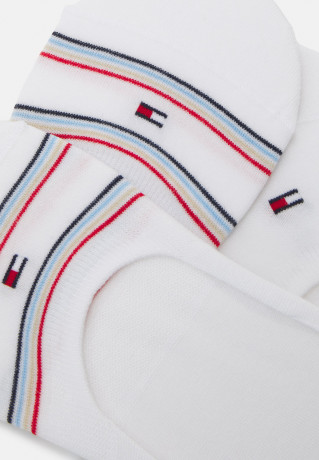 Tommy Hilfiger WOMEN FOOTIE COASTAL STRIPE 4 PACK Trainer socks white/multicolor WOMEN FOOTIE COASTAL STRIPE 4 PACK Спортивные носки белый/многоцветный