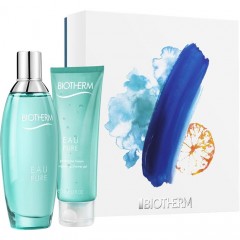 Biotherm Eau Pure Geschenkset, Биотерм Подарочный набор Eau Pure Гель для душа 75 мл + Туалетная вода-спрей 100 мл