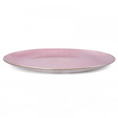 Bitz Bitz Gastro grey / light pink Platte oval 45x34 cm Битц Гастро серый/светло-розовый Овальная тарелка 45x34 см