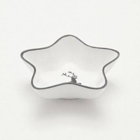 Gmundner Keramik Gmundner Keramik Grauer Hirsch Sternschale Stella d:14 cm / h: 3,9 cm Чаша Gmundner Ceramics Grey Deer Star Bowl Stella d:14 см / высота: 3,9 см