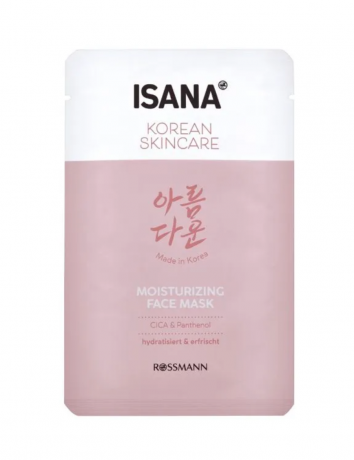  Isana Korean Skincare Moisturizing Face Mask, Маска косметическая для всех типов кожи, 1шт