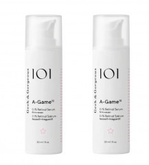 Набор 2 шт х 30 мл Geek &amp; Gorgeous A-Game 10 Сыворотка с ретиналем 0.1%, антивозрастная для лица, от морщин и акне, выравнивание тона кожи