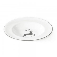 Gmundner Keramik Gmundner Keramik Grauer Hirsch Suppenteller Gourmet d: 24 cm / h: 4 cm Суповая тарелка Gmundner Ceramics Grey Deer Gourmet d: 24 см / высота: 4 см