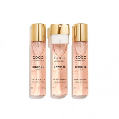 CHANEL COCO MADEMOISELLE  TWIST AND SPRAY Туалетная вода 3 сменных блока по 20 мл каждый, без распылителя  (60 мл)