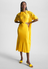 Tommy Hilfiger ELEVATED MID  Heeled mules vivid yellow ELEVATED MID Мюли на каблуке ярко-желтый