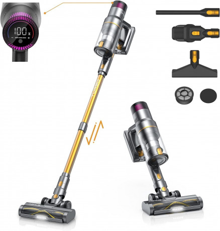 aonus aonus Akku-Hand-und Stielstaubsauger, 500,00 W, Beutellos, 33000Pa 500W Staubsauger Kabellos Starke Saugsleistung, bis zu 60 Min Беспроводной руной пылесос aonus, 500,00 Вт, без мешка, 33000 Па, беспроводной пылесос 500 Вт, сильная мощность всасыва