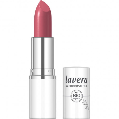 LAVERA Cream Glow Lipstick Wild Rose 09, 4,5 g, Лавера Помада с эффектом сияния, с кремовым сияющим финишем, оттенок Wild Rose 09, био-масло ши и био-масло какао, 4,5 г