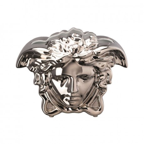 Rosenthal meets Versace Rosenthal Versace Medusa Grande Vase silver h: 21 cm Ваза Rosenthal Versace Medusa Grande, серебро, высота: 21 см