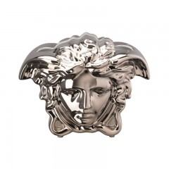 Rosenthal meets Versace Rosenthal Versace Medusa Grande Vase silver h: 21 cm Ваза Rosenthal Versace Medusa Grande, серебро, высота: 21 см
