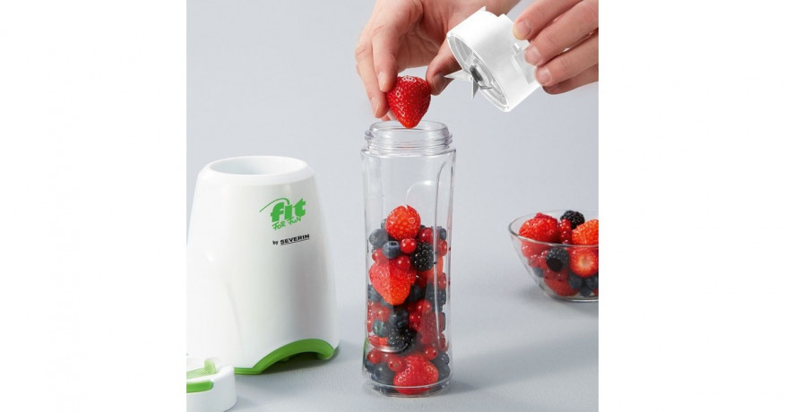 Severin Severin Smoothie Mix & Go SM 3735 , Standmixer weiss/grun  weiss/grun Severin Smoothie Mix & Go SM 3735, миксер белый/зеленый