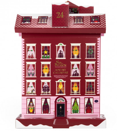 English Tea Shop Winter Cottage Adventskalender, чайный адвент-календарь-домик, 24 пирамидки, 12 вкусов