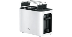 Braun Braun PurEase Toaster HT 3010 weiss, 1.000 Watt, fur 2 Scheiben Toast  weiss Braun PurEase Toaster HT 3010 белый, 1000 Вт, на 2 ломтика тостов
