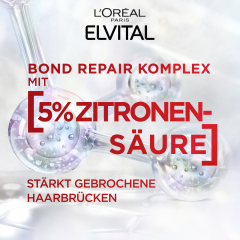 L'Oreal Paris Elvital Shampoo Bond Repair Anti-Haarschaeden, 200 ml, Бессульфатный шампунь с лимонной кислотой для восстановления и укрепления повреждённых волос, 200 мл