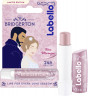 Labello Bridgerton Rose Meringue, Бальзам для губ с маслом ши и витамином E для питания и мягкости, аромат розы, лимитированная серия, 4,8 г