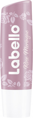 Labello Bridgerton Rose Meringue, Бальзам для губ с маслом ши и витамином E для питания и мягкости, аромат розы, лимитированная серия, 4,8 г
