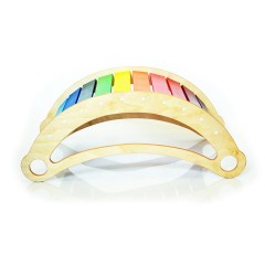 Woodwork for Kids 4 in 1 Kletterbogen Bogenwippe mit Rutsch- und Kletterbrett nach Pikler Art Арочные качели 4 в 1 с горкой и доской для скалолазания в стиле Пиклера