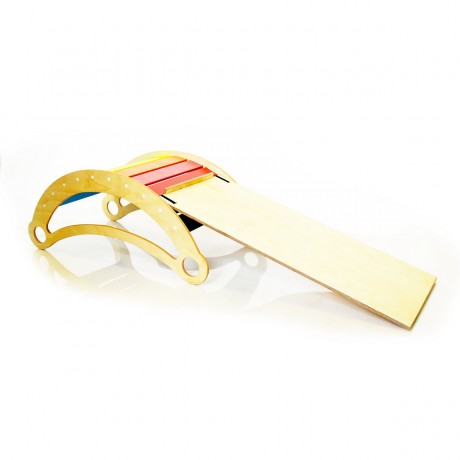 Woodwork for Kids 4 in 1 Kletterbogen Bogenwippe mit Rutsch- und Kletterbrett nach Pikler Art Арочные качели 4 в 1 с горкой и доской для скалолазания в стиле Пиклера