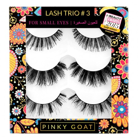 Pinky Goat Lash Trio 3 Wimpern Sets, 1 шт.