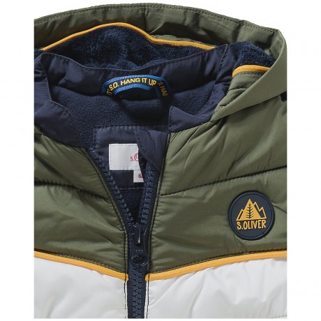 s.Oliver Jacke mit Teddyplusch-Kapuze Outdoorjacken Куртка с плюшевым капюшоном Тедди Куртки для активного отдыха