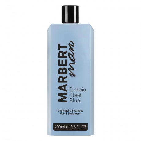 Marbert Steel Blue Hair & Body Wash  Стальной синий гель для волос и тела