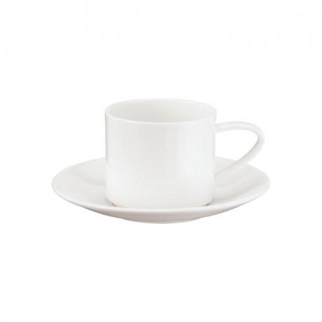 ASA SELECTION ASA A Table Weiss Tasse mit Untertasse - stapelbar 0,20 L ASA A Table Чашка Weiss с блюдцем штабелируемая 0,20 л