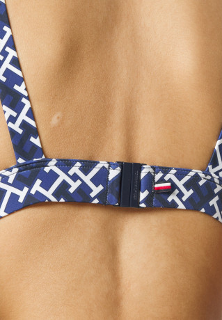 Tommy Hilfiger FIXED  Bikini top  navy white  navy white FIXED Верх бикини темно-белый темно-белый